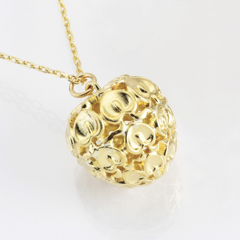 F7024Wisteria Necklace k18 yellow gold